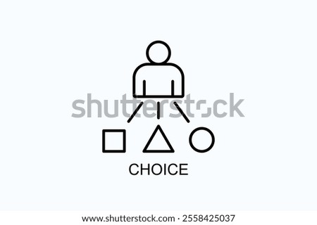 Choice Vector, Icon Or Logo Sign Symbol Illustration