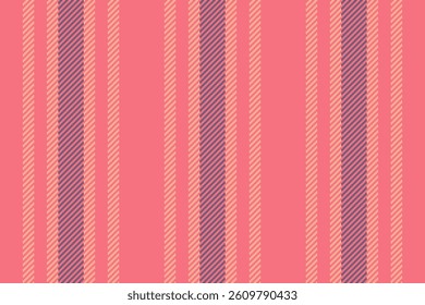 Choice vertical pattern seamless, pretty background fabric texture. Valentine textile vector stripe lines in red and orange colors palette.