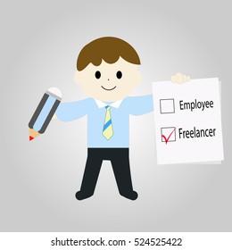 choice of working as freelancer instead of employee