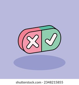 Elija Ilustración de icono libre vectorial. concepto de icono de experiencia de cliente aislado. estilo de dibujos animados planos