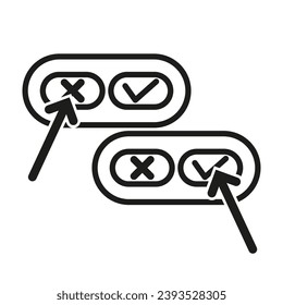 Elija el icono. Ilustración vectorial. EPS 10.