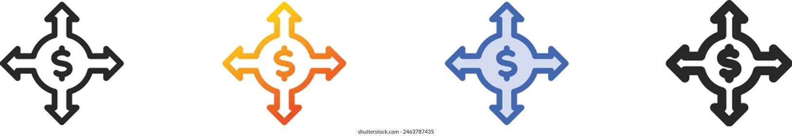 iconos de opciones.Diseño lineal delgado, degradado, trazo azul y estilo en negrita aislado sobre fondo blanco