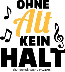 Choir alto slogan music german