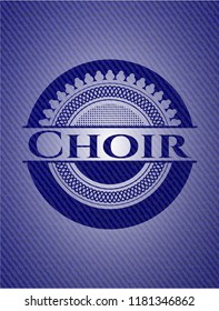 Choir Emblem Denim Texture Stock Vector (Royalty Free) 1181346862 ...