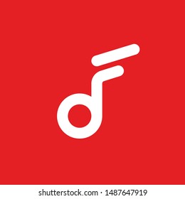 Choir Music Logo Concept Withe Hidden OF Letter