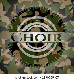 Choir on camo texture