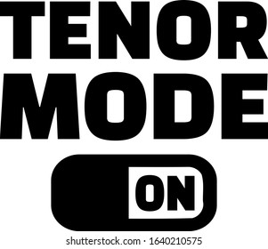 Choir tenor icon mode on