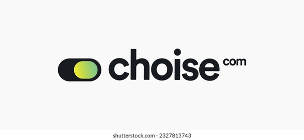 Choise.com Cryptocurrency CHO Token, Cryptocurrency logo on isolated background with text.