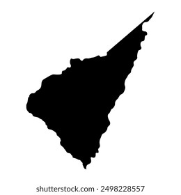Choiseul district map, administrative division of Saint Lucia. Vector illustration.