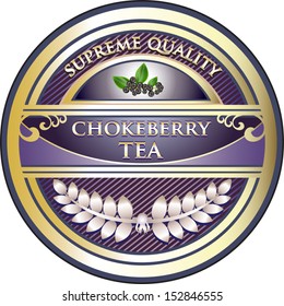Chokeberry Tea Vintage Label