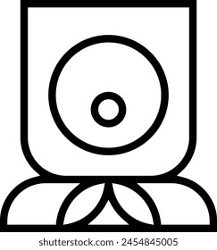icono de asfixia. Diseño de estilo lineal delgado aislado sobre fondo blanco