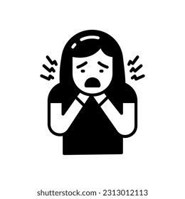 Choking icon in vector. Illustration