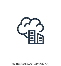 Choking Smog vector icon illustration