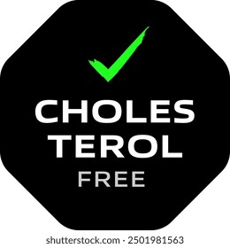 Colesteriol Free Sport Label icono de Vector