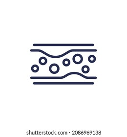 Cholesterol In Blood, Artery Line Icon