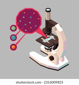 cholesterol check with microscop cartoon 2D palgenep