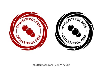 Cholesterin-freie Design-Logo-Vorlage Illustration