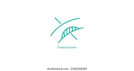 Cholesterol Free Vector Badge – Healthy and Heart-Friendly Symbol