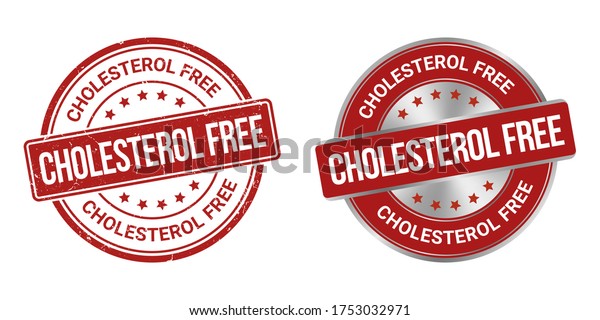 Cholesterol Free Vector Stamp Label Stock Vector (Royalty Free ...