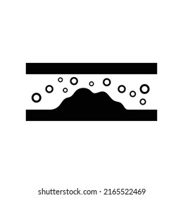 Diseño de iconos de colesterol aislado en fondo blanco