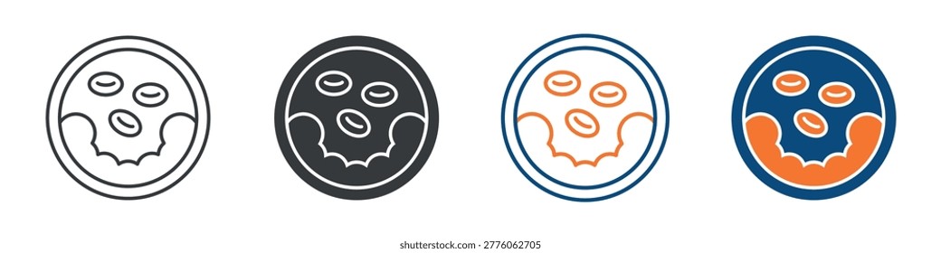 Cholesterol Icon Set Multiple Style Collection
