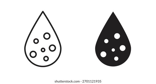 Glifo de Vector de icono de colesterol y línea de trendy stroke pack