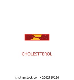 cholesterol logo icon vector illustration template design