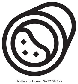 Cholesterin Modern Vector Icon - Minimal Illustration Symbol Template für Web Mobile App UI Design