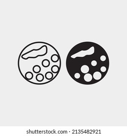 Cholesterol vector icon illustration sign