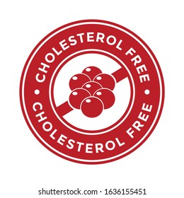 Cholesterol vector logo or badge template