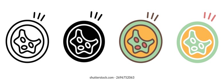 Icono de Web de colesterol colección de estilo múltiple