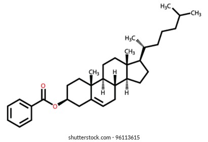 Cholesteryl Benzoate, A Liquid Crystal Molecule