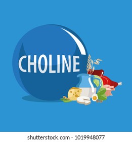 Choline (Vitamin B4). Food sources. Natural organic products with the highest content of Choline.