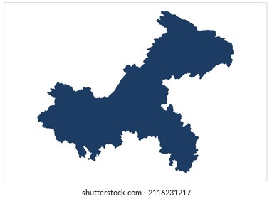 Chongqing state of China vector map illustration on white background , China state map
