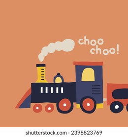 choo choo train vector for kids