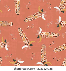 Chook Hen Chicken Corn Cluck Cluck Textile Seamless Pattern Fabric Kids clothing