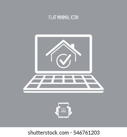 Choose the best home - Vector icon for computer website or application