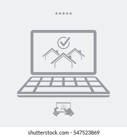 Choose the best home - Vector icon for computer website or application