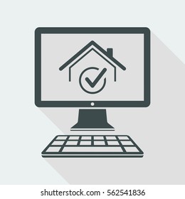 Choose the best home - Vector icon for computer website or application