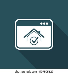 Choose the best home - Vector icon for computer website or application