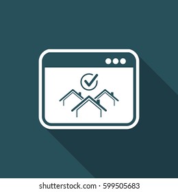 Choose the best home - Vector icon for computer website or application