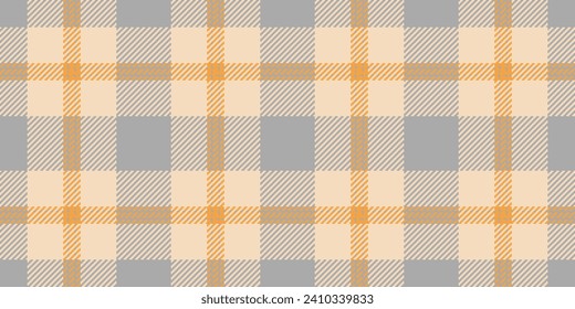 Choose check texture background, britain fabric textile seamless. Trendy vector pattern plaid tartan in light and dark gray color.