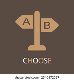 choose concept line icon. Simple element illustration. choose concept outline symbol design.