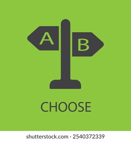 choose concept line icon. Simple element illustration. choose concept outline symbol design.