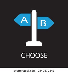 choose concept line icon. Simple element illustration. choose concept outline symbol design.