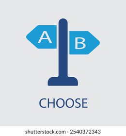 choose concept line icon. Simple element illustration. choose concept outline symbol design.