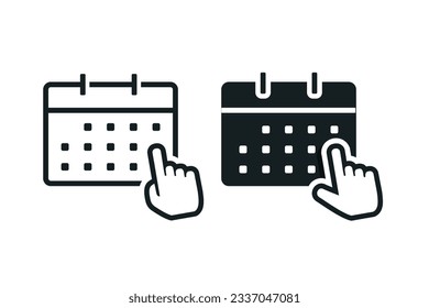 Choose date icon. Illustration vector