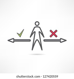 Choose the direction icon