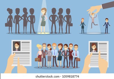 Curriculum Vitae Recruitment Candidate Job Position Stock Vector ...