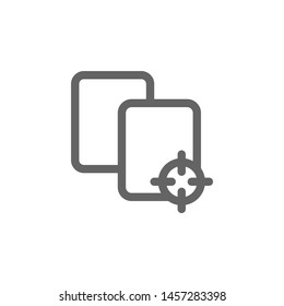 Choose folder document icon. Element of simple icon